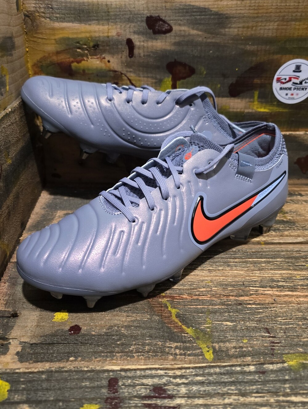 Nike Tiempo Legend 10 Elite SG Pro Blue Eclipse Soccer Cleats IM0458-400 Sz 7.5
